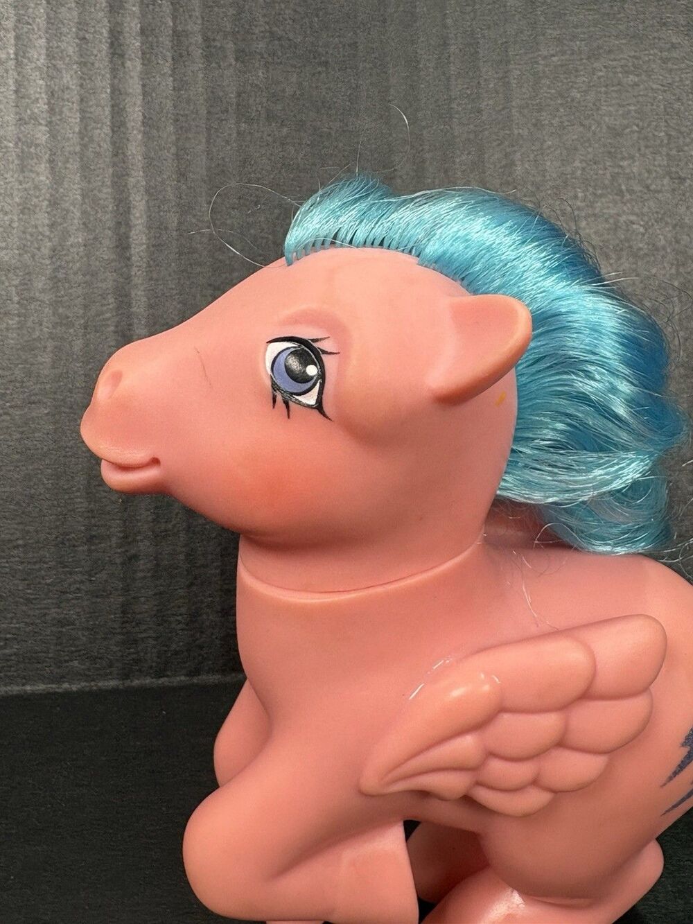 Vintage 1983 My Little Pony Pegasus Firefly Gen 1 Pink Lightning Bolt Retro Toy